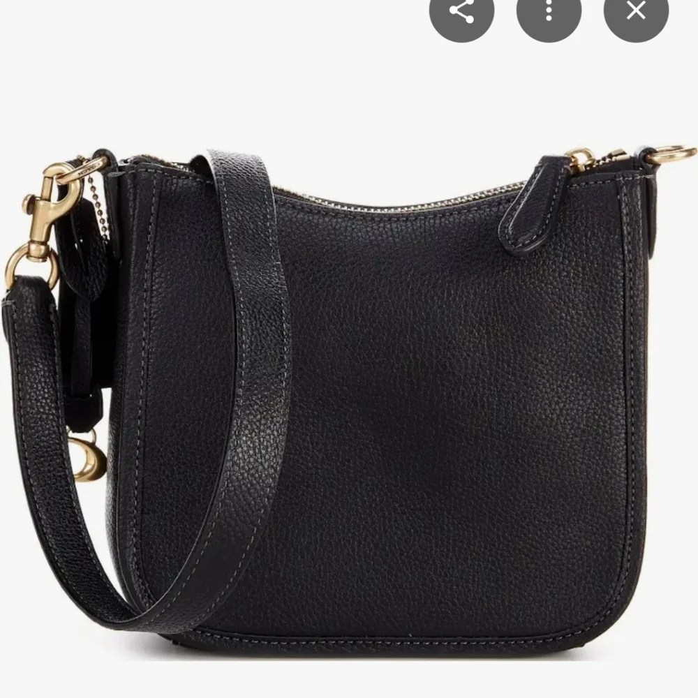 Coach pebbled leather chaise crossbody Bag New - Picture 2 of 10